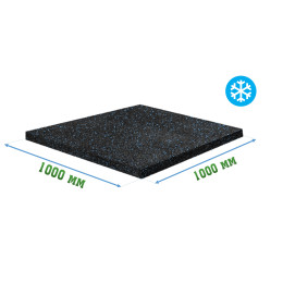Резиновое покрытие 1000x1000x8мм для холодных помещений - Ice