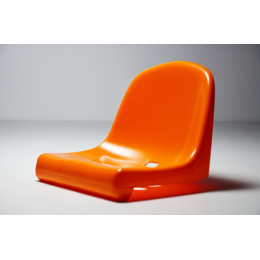 Кресло пластиковое 2 крепления (стадионное, цвет на выбор)