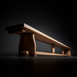 Скамья гимнастическая 3,5м на деревянных ножках