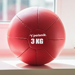 Медицинбол 3 кг, искусственная кожа